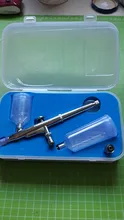 Pistola de PULVERIZACIÓN de 40CC, aerógrafo de alimentación por gravedad con doble acción, para pastel, tatuaje, pistola de pintura, aerógrafo, herramienta para uñas de 0,3mm, 20cc