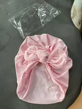 Sólido de algodón bebé sombrero lindo oreja de oso Bowknot sombreros de turbante dulce suave 0-4T elástico tapas para bebé recién nacido turbante para niñas