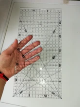 Regla transparente de dibujo, 1 unidad de 30x15cm, regla alineada con Patchwork acrílico, suministros de medición para costura de oficina y escuela