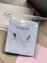 PAG & MAG-pendientes minimalistas con forma de relámpago para mujer, sólida plata 925, joyería fina