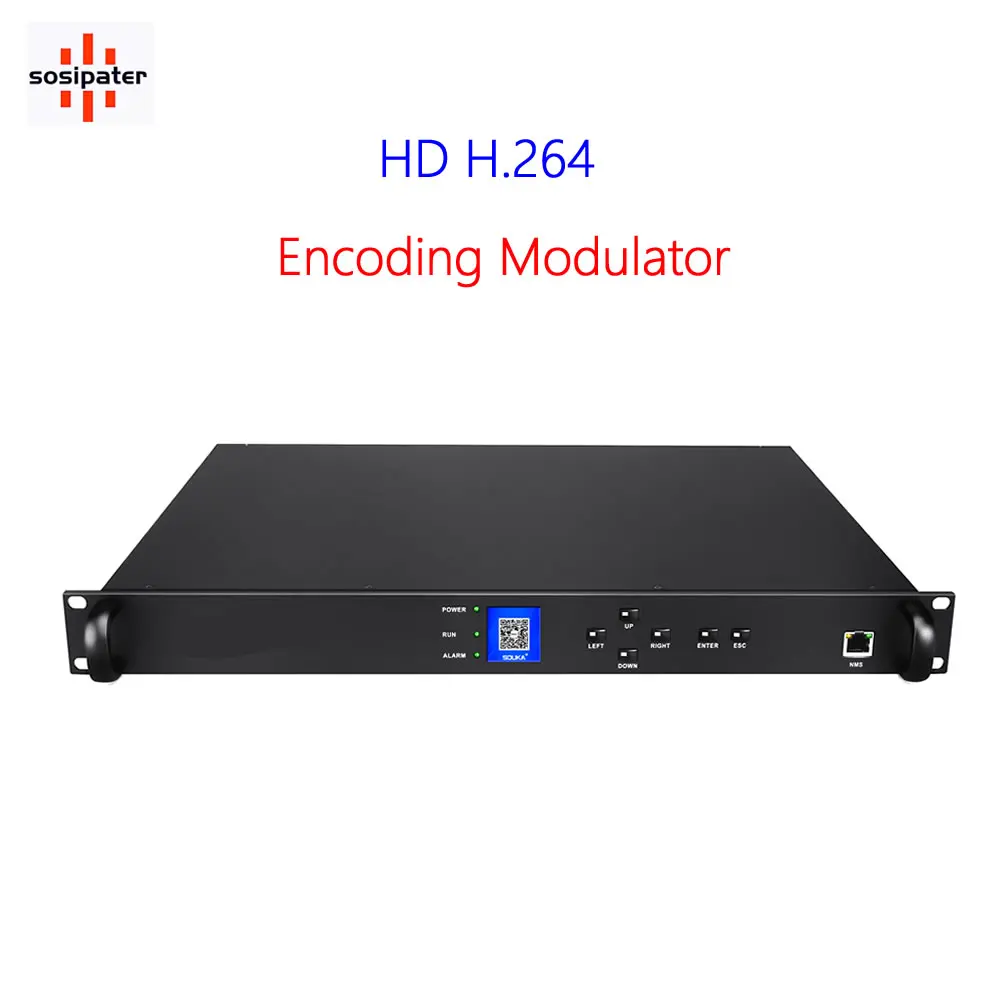 SKD1900M 1U Rock3*3 HD or 3*4 dvb-s2 to IP encoder H.264 SPTS DTV Head-end Processor Digital media platform | Электроника