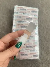 100 Uds Banda-Aids impermeable transpirable cojín adhesivo yeso herida Hemostasis pegatina banda Primeros Auxilios vendaje médico