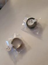 Loredana-anillos de acero inoxidable para hombre, 8MM, negro y oro blanco, tres colores, color sólido, mate, doble bisel, a medida