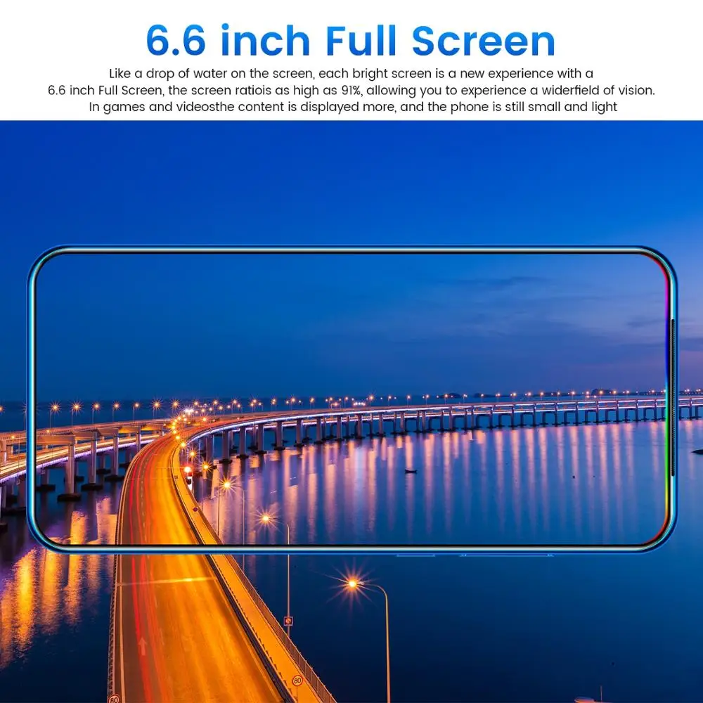 2020 X30 Pro 6.6 inch 5G LET Cellphones Pop-Up