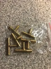 Coupler-Adapter Joint Pipe-Fitting Barbed-Connector Copper Splicer Brass Air-Water-Oil