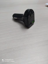 Transmisor FM LED con Bluetooth 5,0 para coche, kit de reproductor de música MP3, USB Dual, cargador 3.1A 1A, 2 puertos USB, para iphone, para coche, disco U/TF