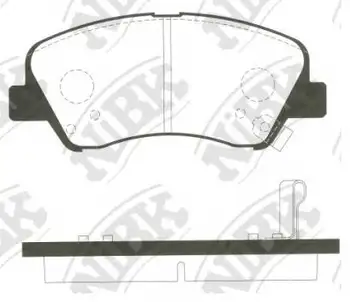 

Brake shoes. Front (KIA) HYUNDAI-KIA 58101-A7A00