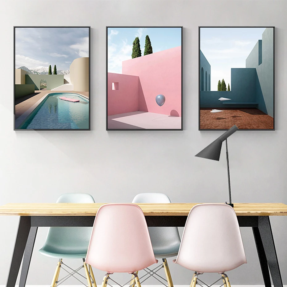 Abstract Still Life Modern Building Canvas Abstract Still Life Modern Building Canvas