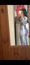 Hugcitar-Vestido largo ajustado con cuello en V para mujer, ropa de calle a la moda, trajes elegantes de fiesta, manga larga y colorido, Primavera, 2020