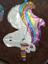 Unicorn Party Balloon Number Globos Rainbow Birthday-Party-Decorations Gradient Kids