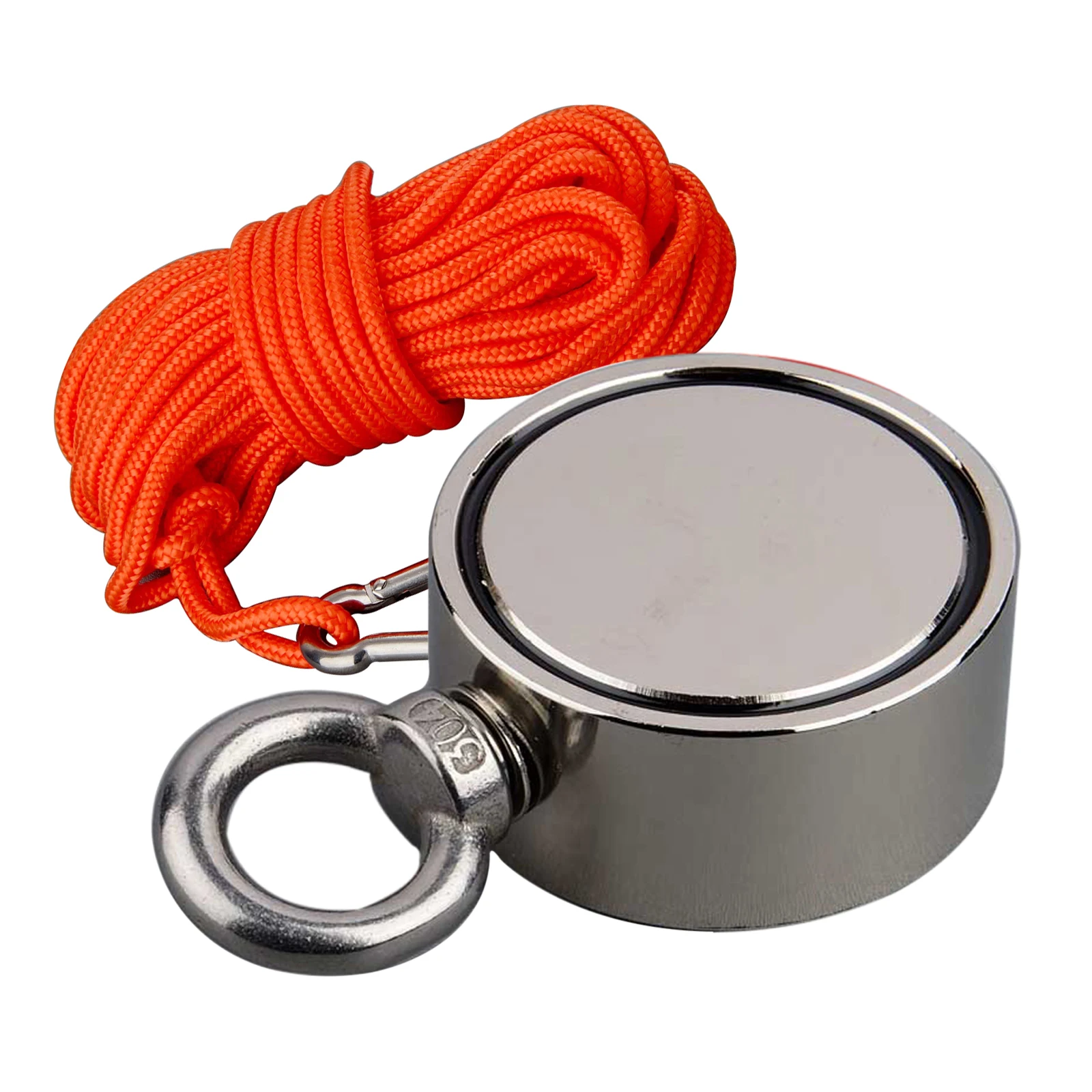 120KG 2 Two Sided Salvage Magnet Set N52 Magnets Strong Searching Magnetic Fishing Detecting Rope