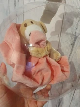 Manta de oso de peluche bonito de seguridad para cuarto de bebé, suave y liso