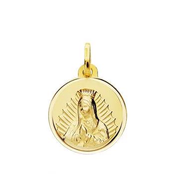 

Medal 18k gold Virgin Guadalupe 16mm. [AB3799GR] -Customizable-RECORDING INCLUDED IN THE PRICE