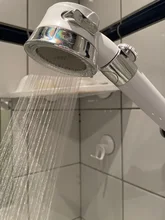 Cabezal de ducha presurizado, ahorro de agua de alta presión, manguera de soporte libre perforado, accesorios de baño ajustables, juego de Ducha