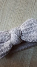 Bebé niñas de punto Headwrap para recién nacido de Color sólido turbante infantil suave vendaje lazos para el pelo niñas accesorios Waffle