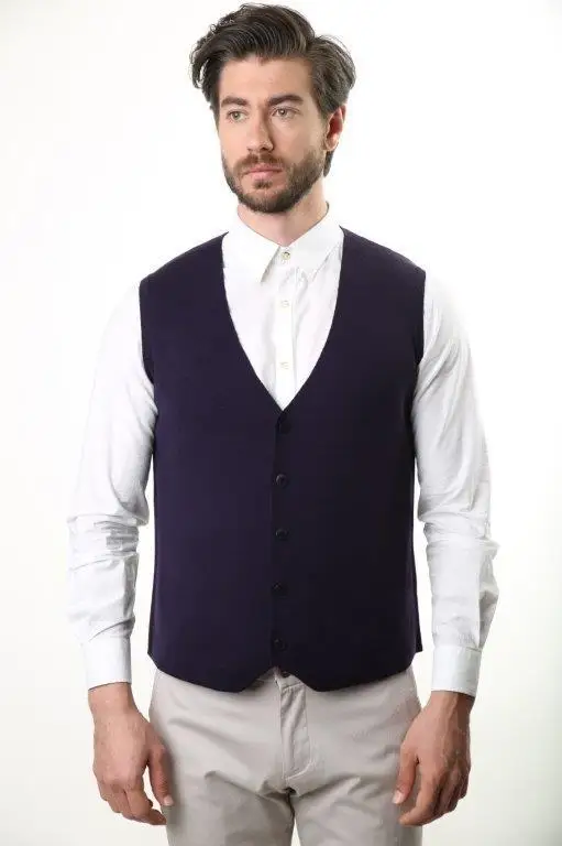 

Sweater V Collar Men 'S Wool Vest 3782