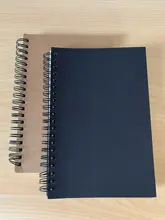 Bloc de notas para dibujo y pintura de grafiti, diario de bocetos, cubierta suave de papel negro, Bloc de notas, cuaderno, suministros escolares de oficina, 1 ud.