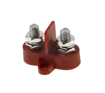 

Terminal-double pin with partition, M8, red bf414rm8