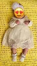 Vestido de bautismo para bebé, ropa y vestidos para recién nacidos con lazo, Blancanieves, 1 año de edad, 2020