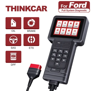 

THINKCAR ThinkScan S04 OBD 2 Scanner for Ford 80+ Vehicles All System OBD2 Diagnostic Tool Oil/Brake/SAS/ETS/DPF Reset Functions