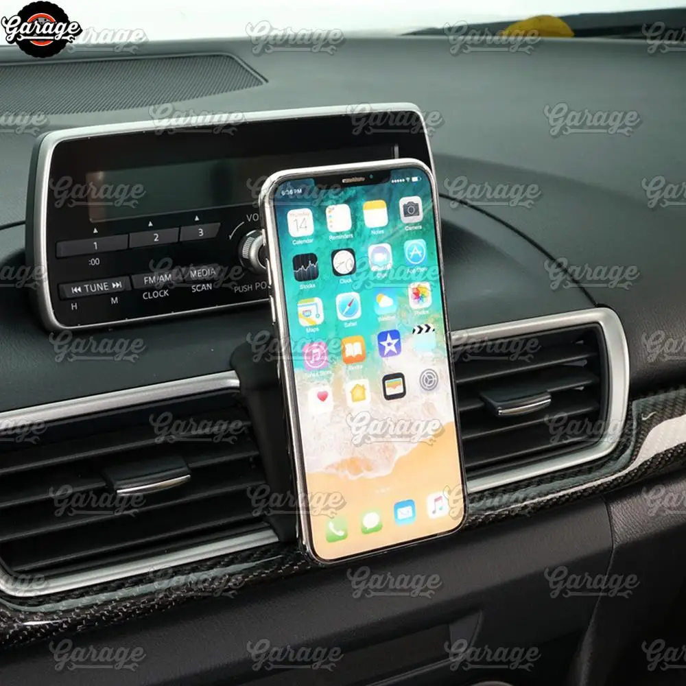 Автомобильный держатель для телефона для Mazda 3-, алюминиевый сплав, 1 комплект, украшение для автомобиля, аксессуары для интерьера телефона