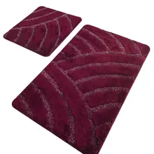 Коврики для ванной нескользящие Противоскользящие коврики противоскользящие Alya Cherry 2'Li набор 60X100 см-50X60 см