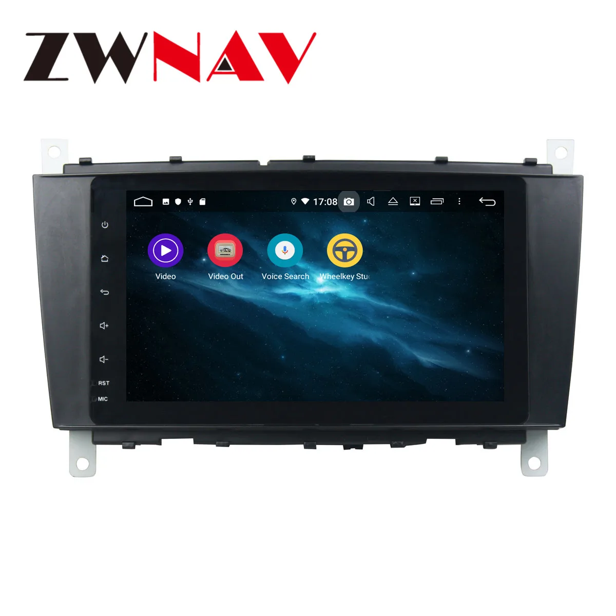 Android 9 4+ 64G DSP ips Автомобильный плеер gps навигация для BENZ C-Class 2004-2007 головное устройство мультимедийный Кассетный плеер рекордер