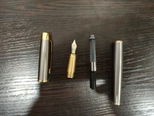 Pluma estilográfica de Metal de alta calidad, suministros de papelería para oficina y escuela, escritura, negocios, firmar, caligrafía, 1 unidad, 03923