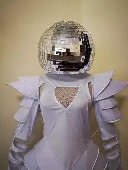 

Crystal ball mask for stage performance bar and ktv