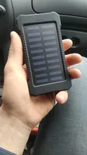 Banco de energía Solar resistente al agua, cargador Solar de 30000mAh, 2 puertos USB, cargador externo para teléfono inteligente Xiaomi con luz LED