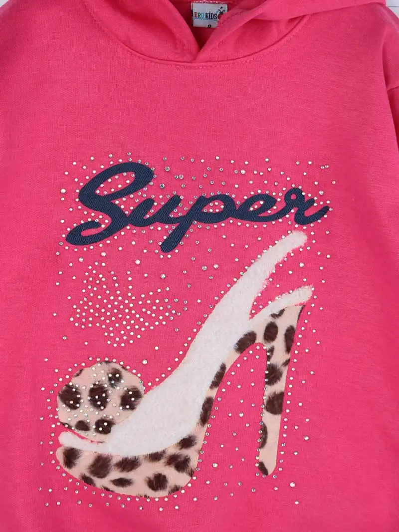 019-1616-022 Fuşya Mevsimlik Kız Çocuk Sweatshirt (2)