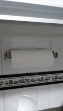 Stainless Steel Paper Towel Holder Punch-Free Towel Rack Wall Mounted Roll Paper Stand