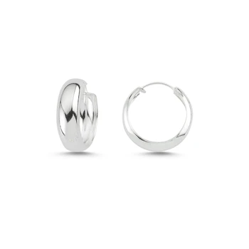 

KUTAYDAN 16mm Wide Ring Earrings 925 Sterling Silver