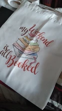 My Weekend-Bolso de mano para estudiantes, Cartera de lona para libros, para amantes, para lectura, informal