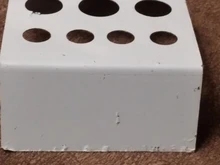 Soporte contenedor de 7 agujeros, accesorios de pigmento de tatuaje, suministros de acero inoxidable, vaso de vidrio, soporte para maquillaje permanente