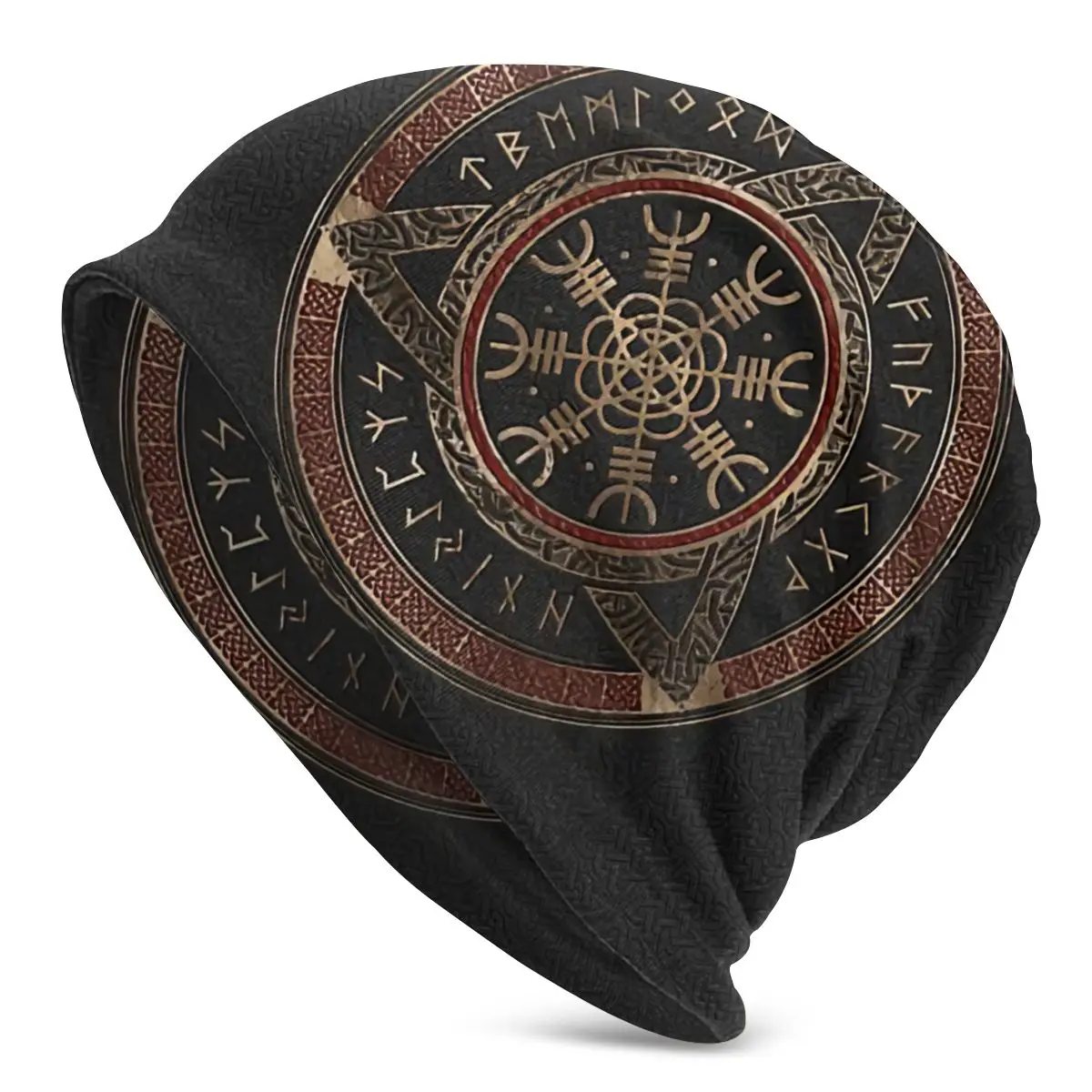 Bonnet Hats Men Women's Thin Tree Of With Triquetra Cap Street Skullies Beanies satin hair bonnet knitted hat knitted cap embroidered beanies knitted beanie cotton beanie skullies beanies cotton hat fashion beanies