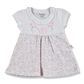 

ebebek For My Baby Summer Girl Rosebud Supreme Crew-Neck Dress
