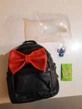 Mochila pequeña de cuero PU para mujer, Mini bolsa femenina, mochila agradable arco chicas adolescentes, bolso bandolera escolar, novedad de 2020