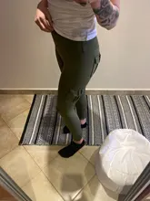 Ogilvy-mallas góticas de cintura alta para mujer, Leggings de realce, Sexy, con bolsillos, de poliéster, transpirables, mallas punk para fitness