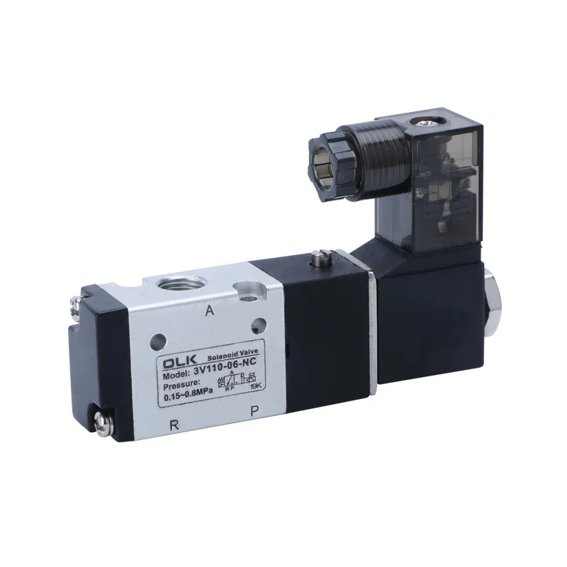 3v110 06 nc 3v110 06 no valvula solenoide eletrica pneumatica 3 03