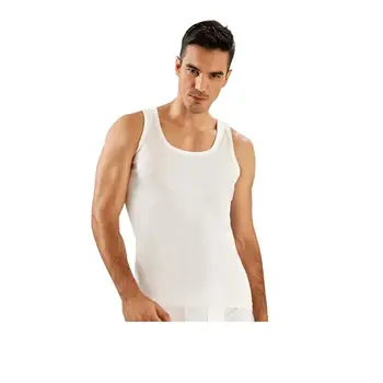 

6 pec/lot 100 cotton men's underwear sleeveless hanging zero-collar combed cotton undershirt-black-white-soft fabric do not sweat