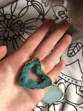 Colgantes de Druzys naturales azules para mujer, Charms, conector de piedra de cuarzo, colgante de lágrima dorada, regalo de joyería, collar de drusa DIY a granel