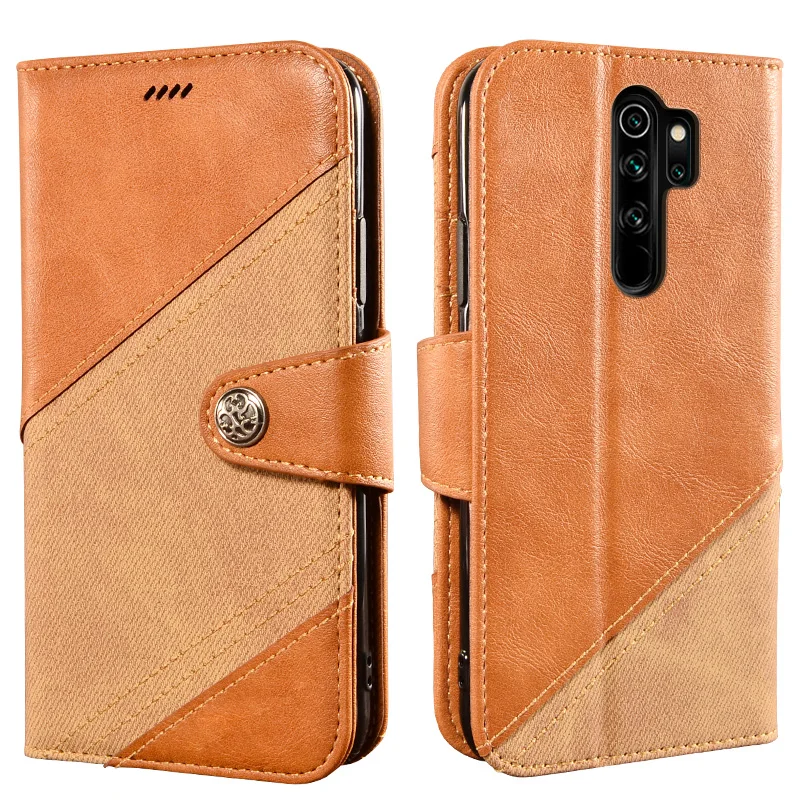 Чехол книжка для Redmi Note 8 pro роскошный бумажник задняя панель из искусственной