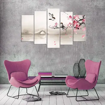 

Bird Maznaralı 5 Piece Mdf Table