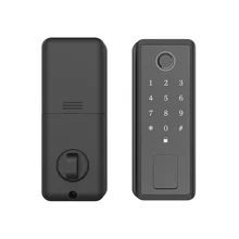 

Tuya APP Remote Control Electronic Lock Fingerprint Digital Passcode Smart Home RF Card Password Mechanical Key For Wooden Door