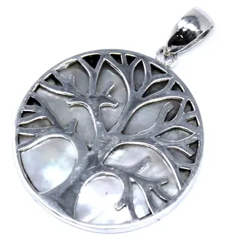 

Silver pendant Tree of Life 30mm-Mother of Pearl