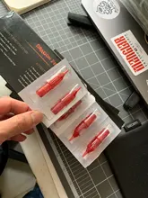 Agujas de cartucho desechables RL para micropigmentación, 10 unidades para dermógrafo de maquillaje permanente, 9RL/11RL/14RL