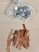 Candles Wick Wooden Sustainer 6mm 8mm 50pcs with Tab for Supply Soy-Parffin-Wax 13mm