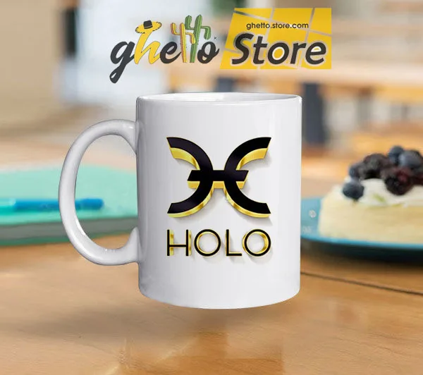 Holo (горячая) монета криптовалюты печать Премиум кружка чашка | Дом и сад