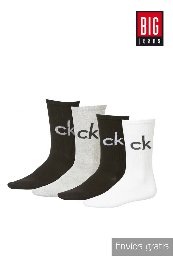 Calvin Klein Pack 4 Socks Casual Ecy273 99 Size 39-42